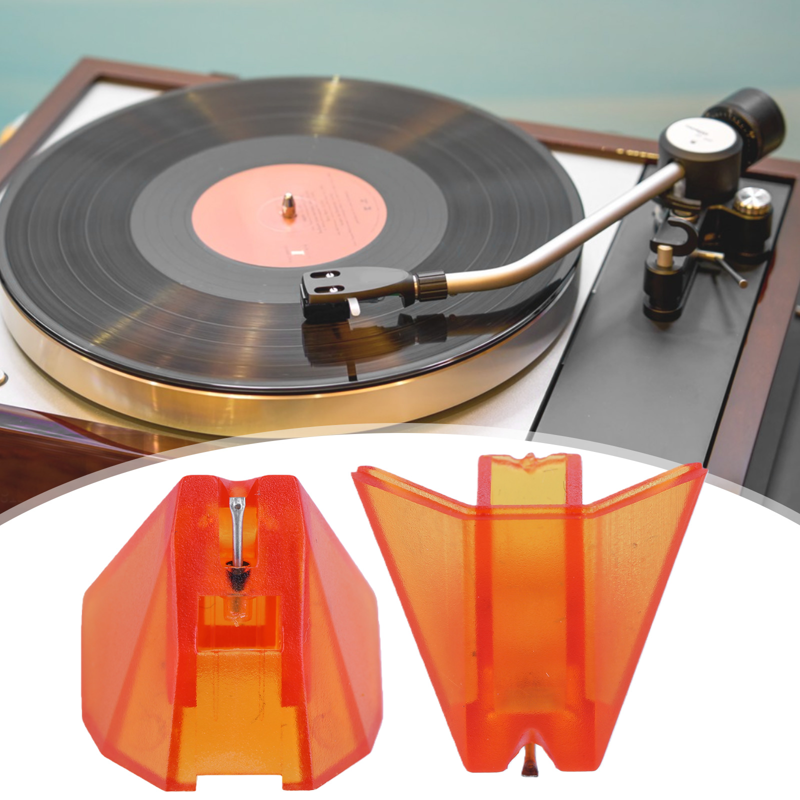 Record Player Needle - إبرة ماسية بيضاوية الشكل لمشغلات الفينيل