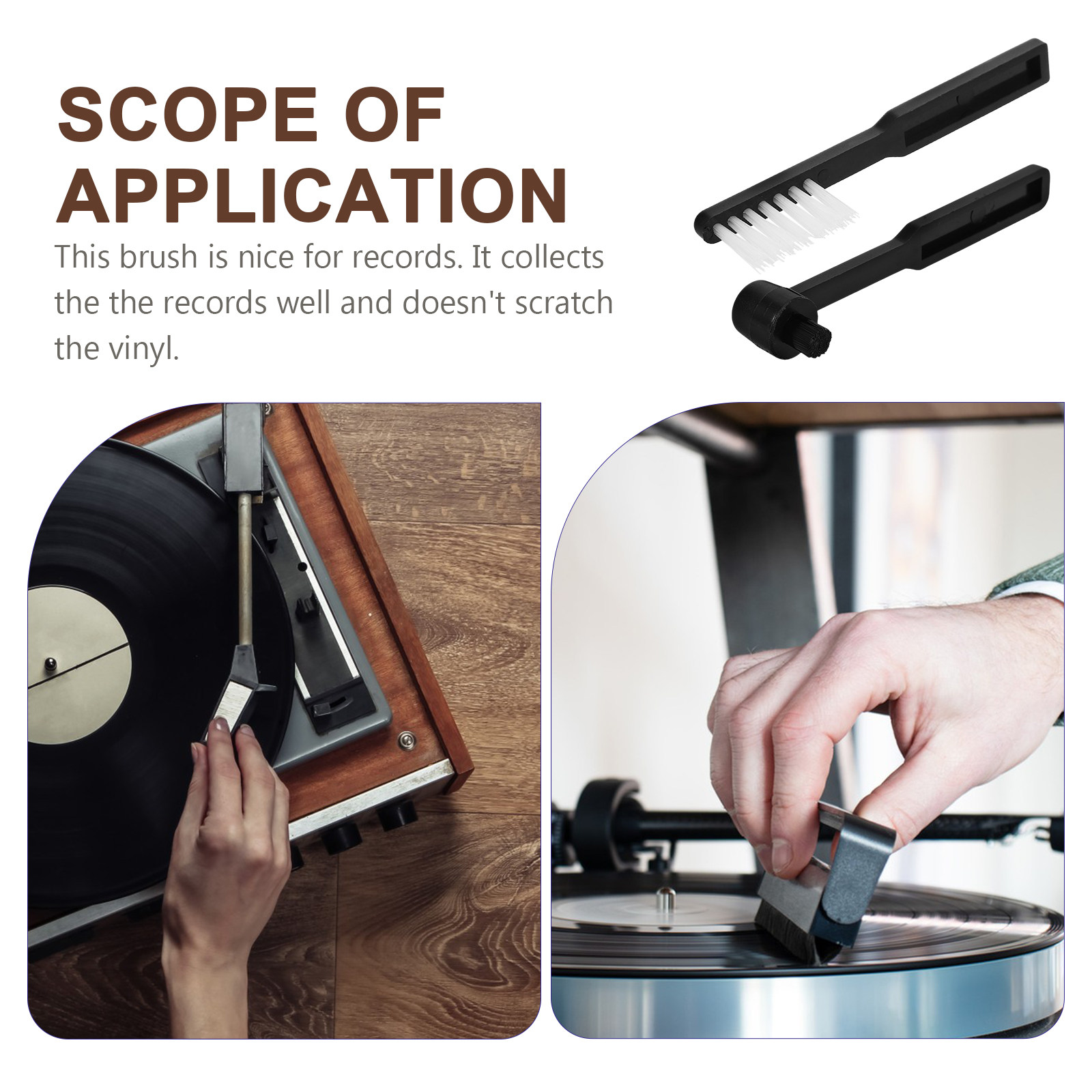 قطعتان من فرشاة تنظيف إبرة مشغ - مراجعة Record Player Needle وسعره