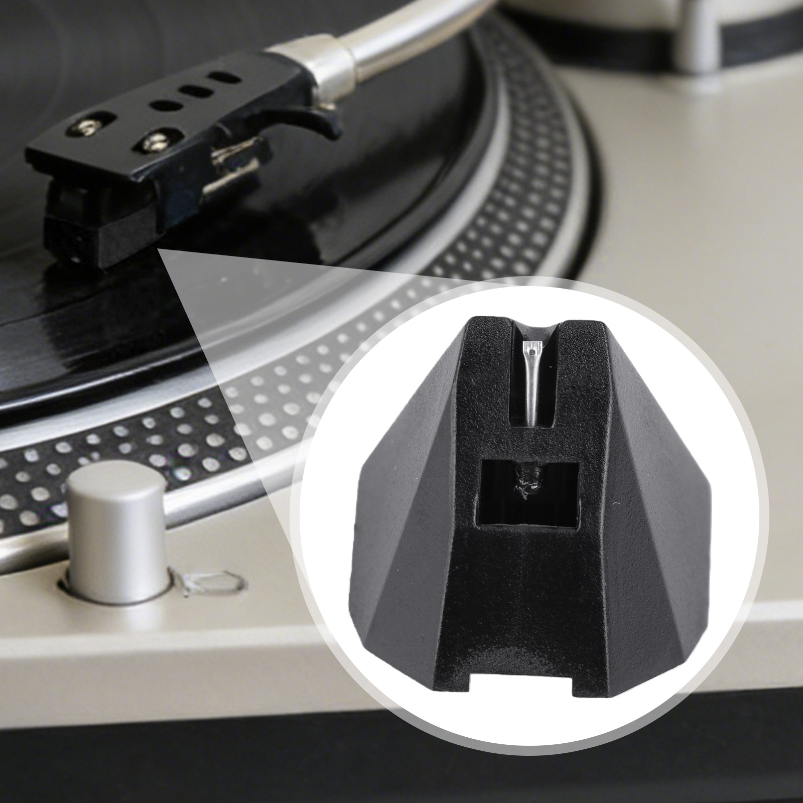 إبرة ماسية بيضاوية الشكل لمشغل - مراجعة Record Player Needle وسعره