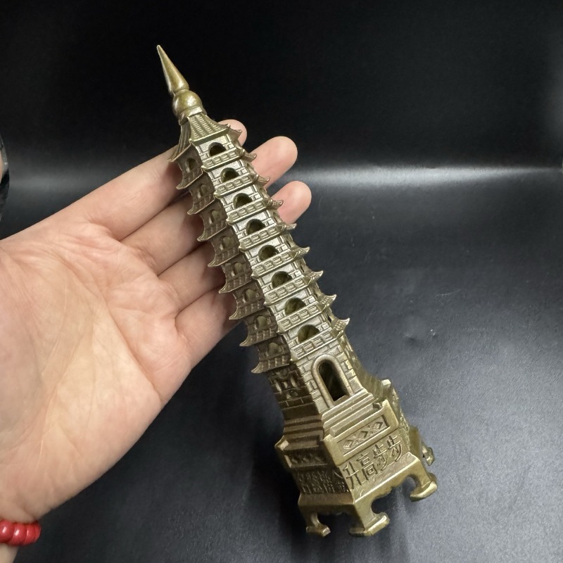 تمثال باغودا معدني عتيق من 9 ط - مراجعة Vintage Collectible Ornaments وسعره