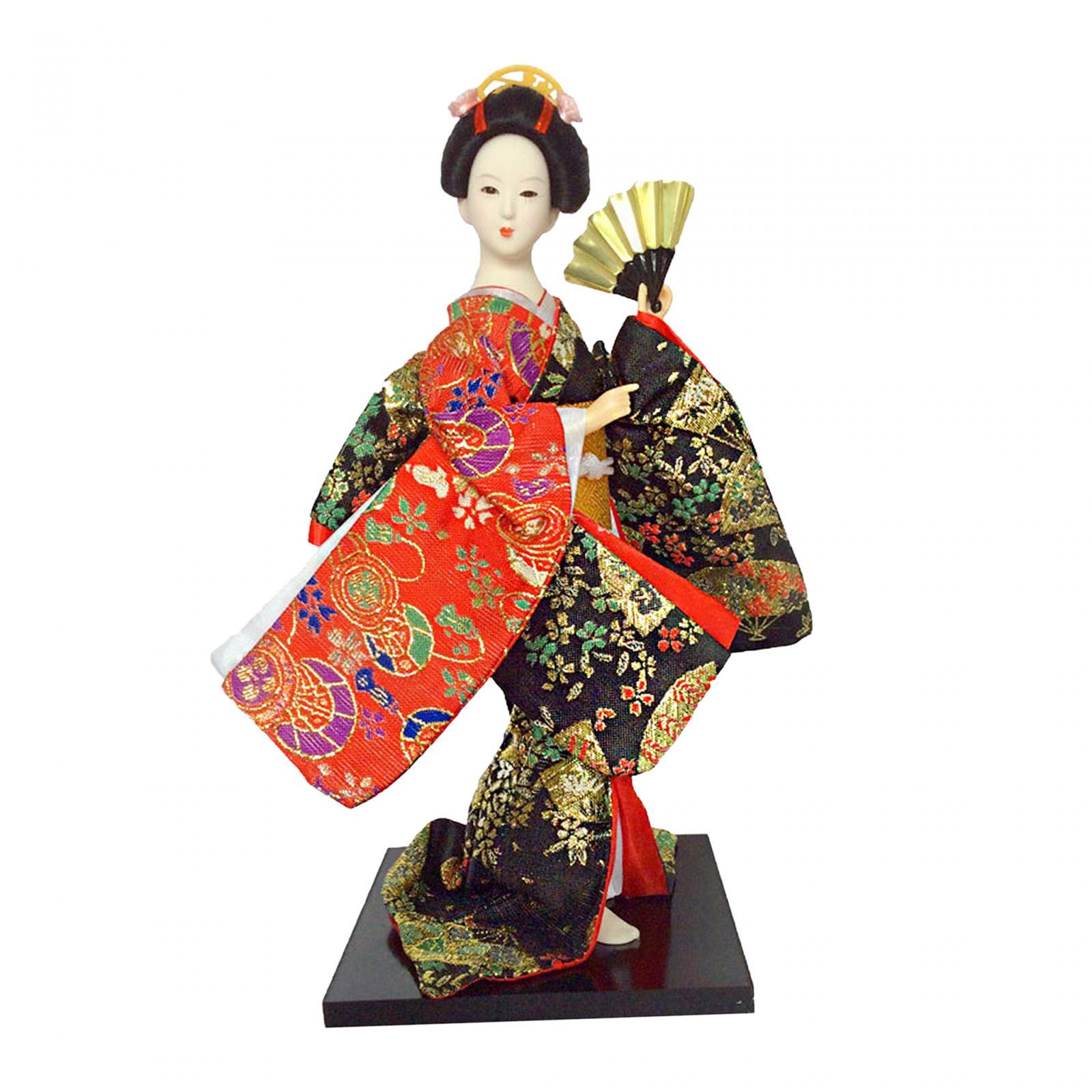 دمى كيمونو يابانية على شكل غيش - مراجعة Vintage Collectible And Vintage Dolls وسعره