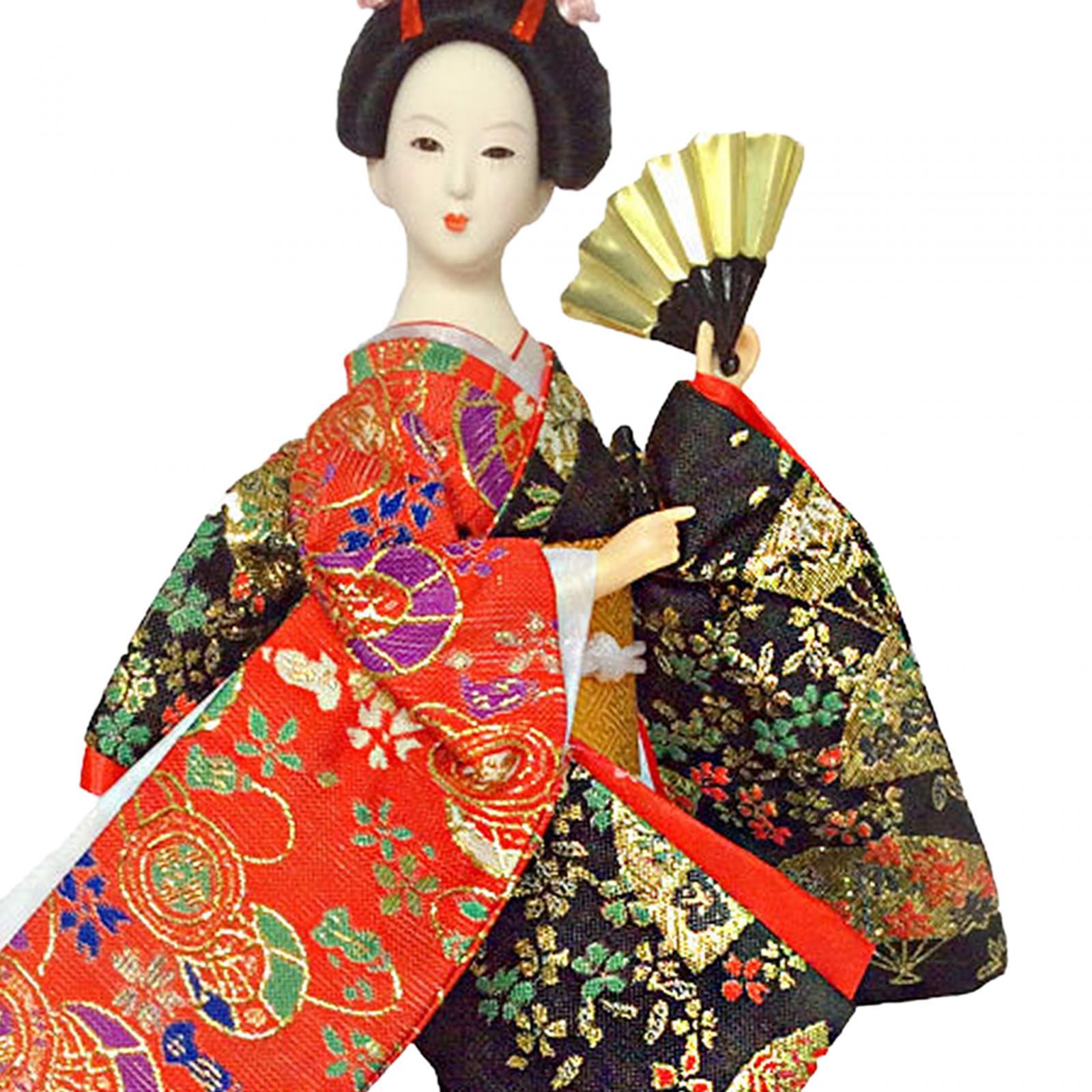 دمى كيمونو يابانية على شكل غيش - مراجعة Vintage Collectible And Vintage Dolls وسعره